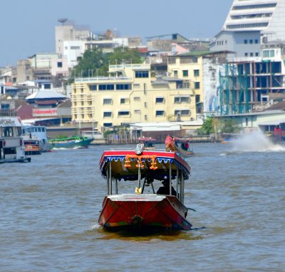 Bangkok water taxi on Chao Phraya River, Bangkok, Thailand 138a 