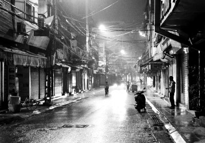 Cleaning Crew in Hanoi Old Quarter, Vietnam 2171  