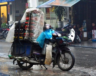 Egg Scooter Deivery in Hanoi, Vietnam  