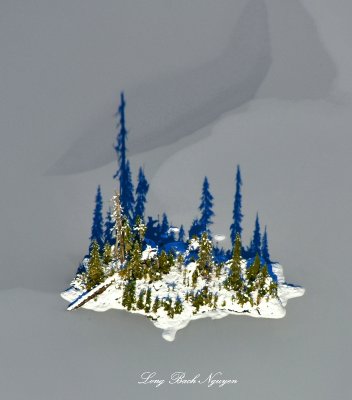 Islet on Lake Dorothy, Cascade Mountains, Washington 242 