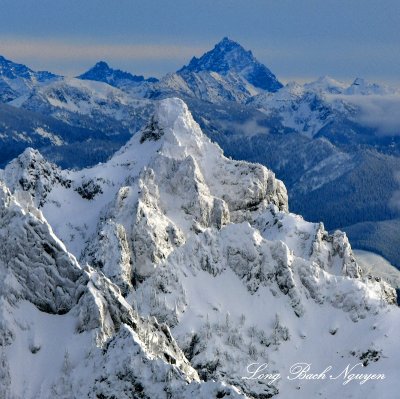 Gunn Peak in Heavy Snow, Mount Stuart  in Background, Cascade Mountains, Washington 989 Standard e-mail view.jpg