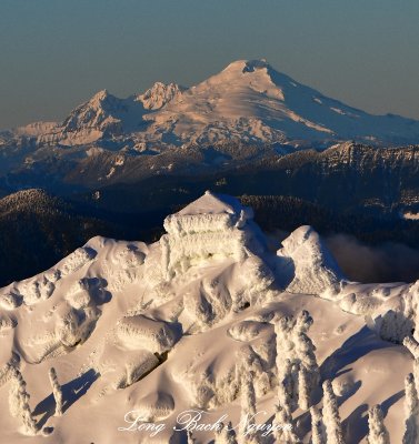 Mt Pilchuck Lookout and Mount Baker, from Mount Pilchuck State Park, Washington 364a  