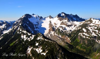 Eel Glacier, Silt Creek, West Peak, East Peak, Mount Anderson, Olympic Mountains, Washington 433