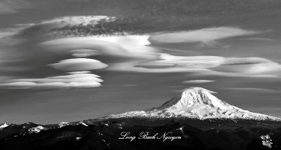 Windy Sky over Mount Adams, Cascade Mountains Washington 1394a  
