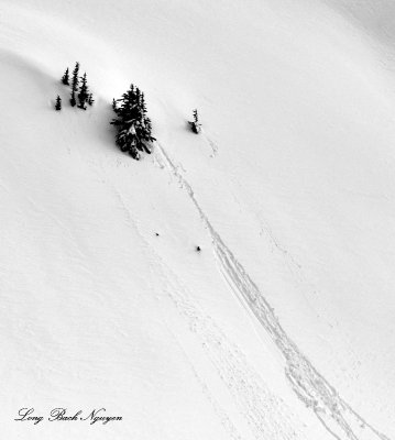 Snow Slide on Gunnshy Peak, Cascade Mountains, Washington 144 