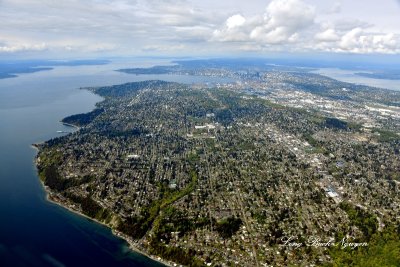 West Seattle, Georgetown, SODO, Seattle, Elliott Bay, Lake Washington, Puget Sound, Whidbey Island, Washington 1190 