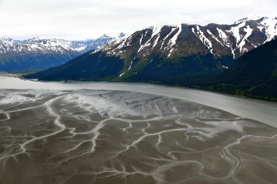 Mud Flat of Turnagain Arm, Mount Alyeska, Ragged Top Mountain, Girdwood, Alaska 025  