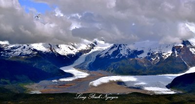 Glacier Bay National Monument, North Dome and Middle Dome, La Perouse Glacier, Fairweather Range,  Alaska  590  
