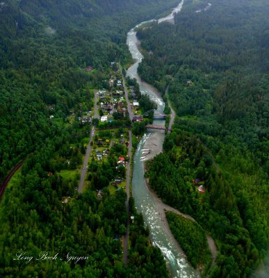 Town of Index, Forks in the Sky State Park, North Fork Skykomish River, Cascade Mountains, Washingt
