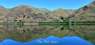 Perfect Reflection on Snake River near Clarkston Washington 010 
