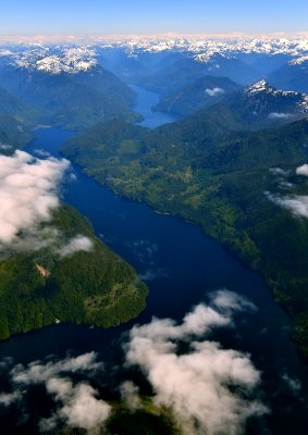 Moses Inlet, Intig Bay, Nelson Narrows, Ciyak Estuary Conservancy, Pacific Ranges or Coast Mountains, British Columbia Canada  