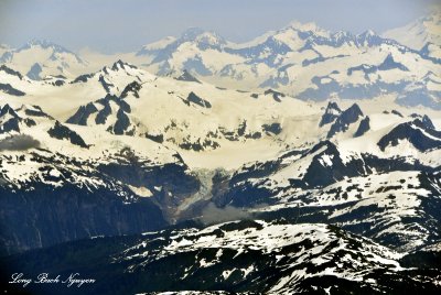 Simpson Peak, Le Conte Glacier, Dupont Peak, Boundary Peak, Alaska 632 Standard  