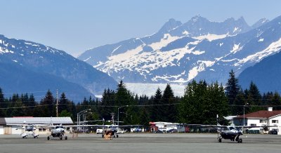 Alaska Seaplanes Caravan, Mendenhall Glacier, Bullard Mtn, Mount Weather, Juneau International Aiirport, Alaska729 