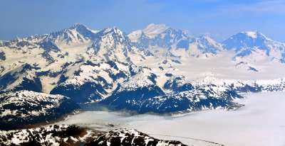 Brady Glacier, Mount La Perouse, Mount Crillon, Mount Bertha, Fairweather Range, Glacier Bay National Park, Alaska 155 