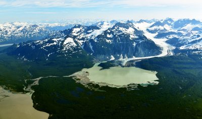Glacier Bay National Park, Alsek River, Toe of Glacier and Lake, Alaska 351