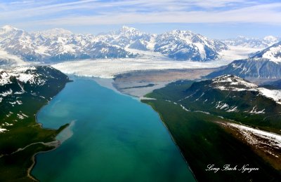 Wrangell Saint Elias National Park, Hubbard Glacier, Valerie Glacier, Disenchantment Bay, Mount Forests, Mount Seattle, Alaska 