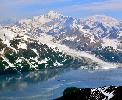 Wrangell Saint Elias National Park, Turner Glacier, Haenke Glacier, Hubbard Glacier, Disenchantment Bay, Mount Foresta 