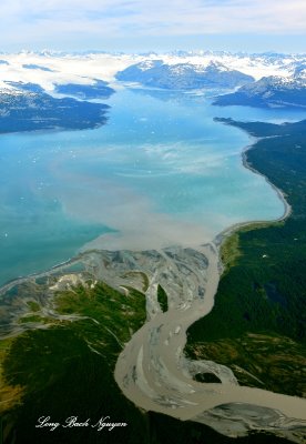 Caetan River, Icy Bay, Guyot Glacier, Yahtse Glacier, Guyot Hills,  Saint Elias Mountains, Wrangell Saint Elias National Park,  