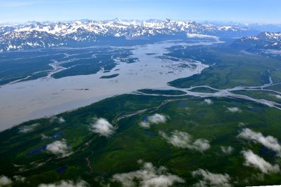 Copper River Delta, Martin River, Long Island, Goodwin Glacier, Childs Glacier, Mount Williams, Mount O'neal, Alaska 999