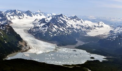 Sheridan Glacier,Mt Murchison, Sherman Glacier, Chugach Mountains, Alaska 1055  