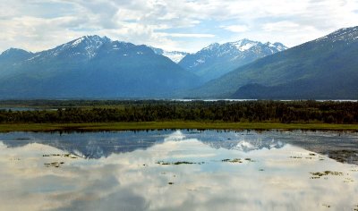 Reflection off the Knik River, Palmer, Alaska 273  