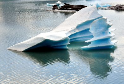 Iceberg on Upper Lake George, Colony Glacier, Lake George Glacier, Alaska 742  
