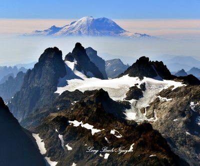 Chimney Peak, Overcoat Glacier, Overcoat Peak, Lemah Mountain, Chikamin Peak, Mount Rainier, Washington 103 