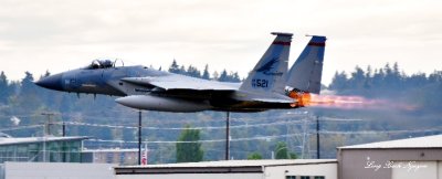 Oregon Air National Guard 142d Fighter Wing F-15 Eagles departed Boeing Field, Seattle, Washington 132