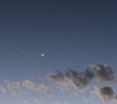 Moon and Venus Over Key West