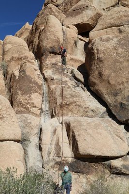 John Climbing at Indian Cove