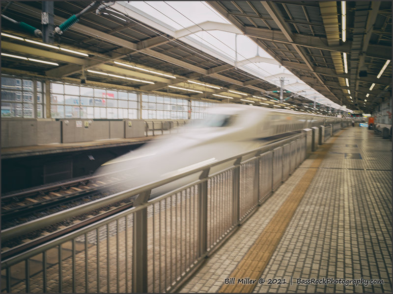 Passing Shinkansen