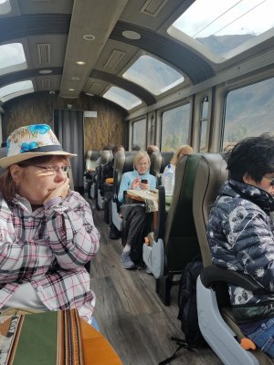 The train ride to Machu Picchu