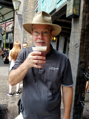 Having A Butter Beer at Universal; Orlando