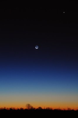 Friday the 13th (2020) Alignment of Mercury and Venus, with the Moon