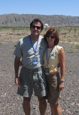Eclipse Chasers Ray and Dori from Portal, AZ at the Eclipse Site