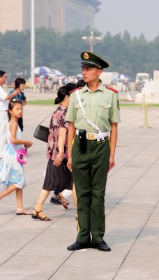 A Guard near the Forbidden City