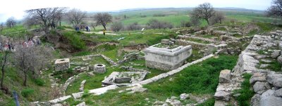 Panorama of Ancient city of Troy