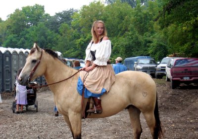 Local Renaissance Festival - Girl on Horseback