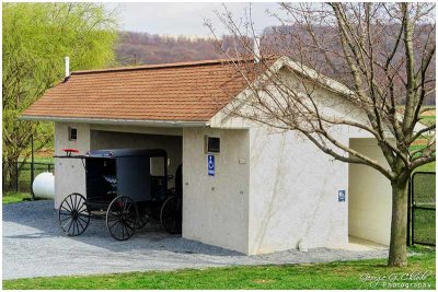Teacher Parking - Amish One-Room Schoolhouse