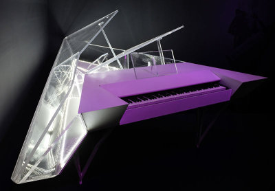 Lady Gaga's Futuristic Piano