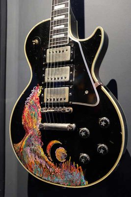 Keith Richard's artwork on one of his guitars