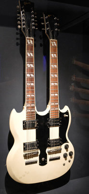 Don Felders double-neck guitar used to perform and record Hotel California.