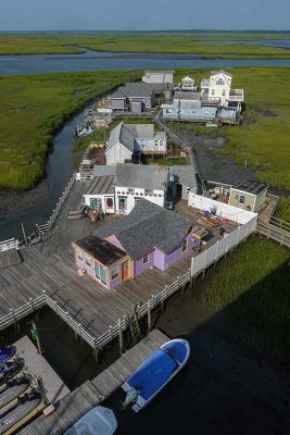 The Fishing Village of Grassy Sound From the Route 147 Bridge