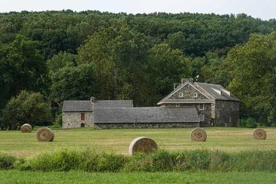 Andrew Wyeth's Home With Rolled Hay Bales