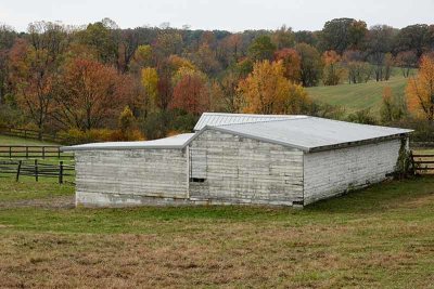 Horse Barn in Autumn