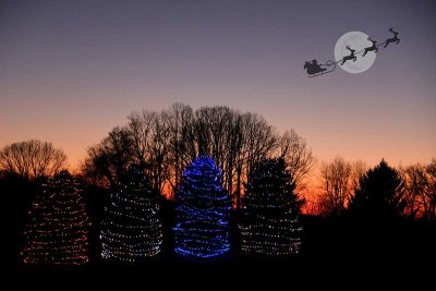 Its REALLY Magical at Sunset at the Herrs Christmas Lights Display