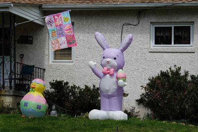 Even the Easter Bunny & the Easter Chick are Practicing Social Distancing!