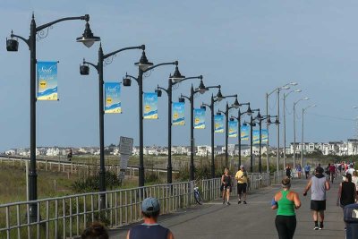 The New Lampposts and Banners along the Promenade in Sea Isle City