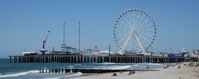 Steel Pier Panoramic Photograph