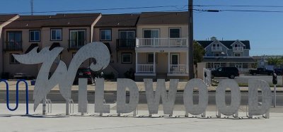 The Wildwood Letters Logo Near the Band Shell in Wildwood #1 of 3